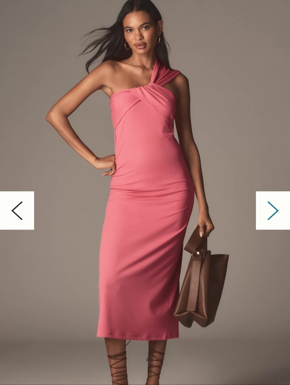 NWT Anthropologie For Porridge Antonia Twist Front Ribbed Maxi Dress